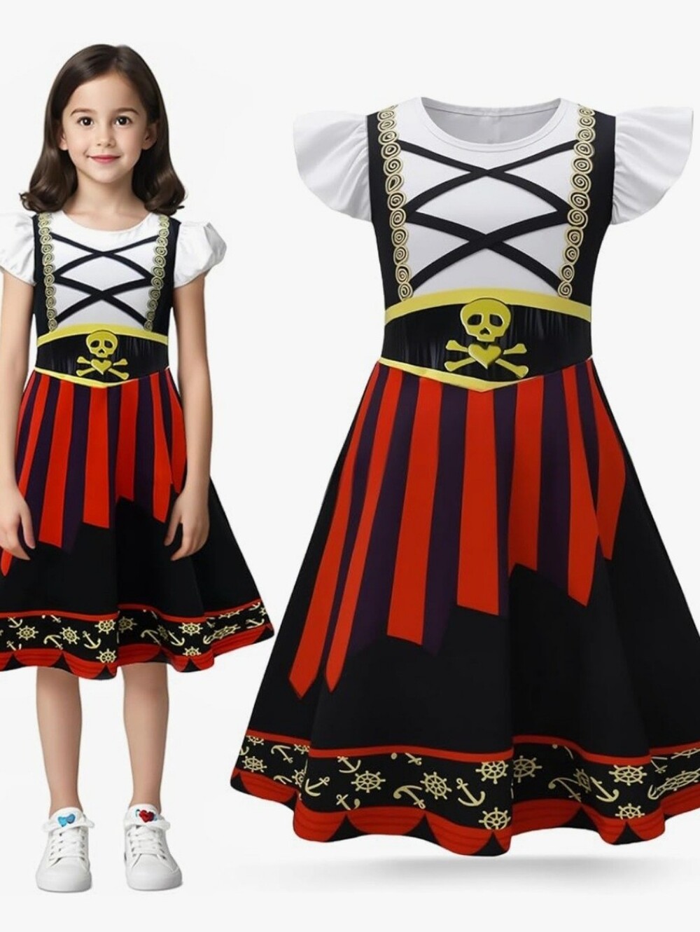 🎃 Girls Pirate Dress Costume Size 150